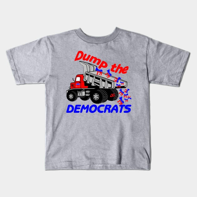 Dump the Democrats Kids T-Shirt by Mockingbird Originals